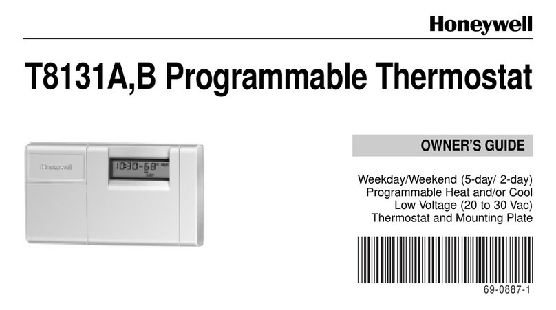 Honeywell T8131A User manual