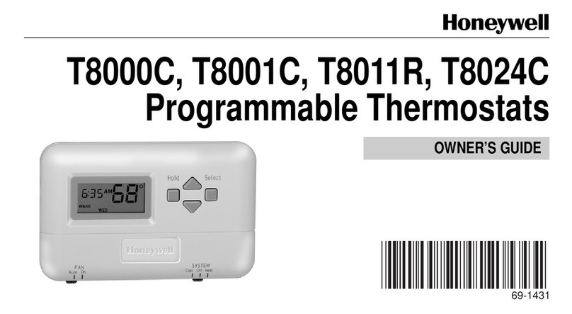 Honeywell T8000C User manual