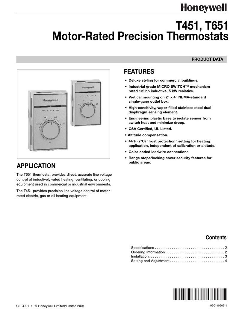 Honeywell T451 Operation manual