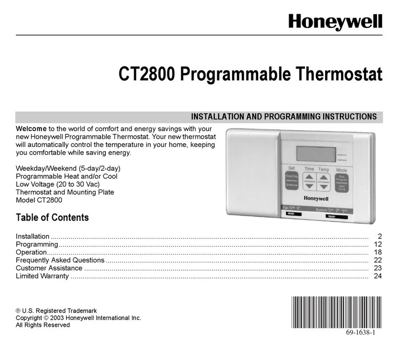 Honeywell CT2800 Technical specifications
