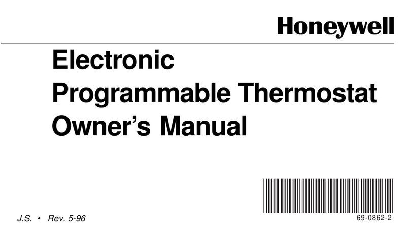 Honeywell Programmable Thermostat User manual Honeywell Programmable Thermostat User manual