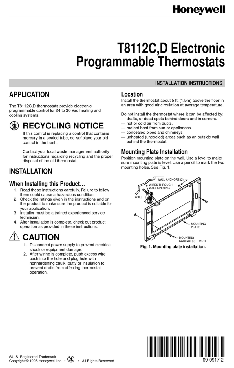 Honeywell D User manual