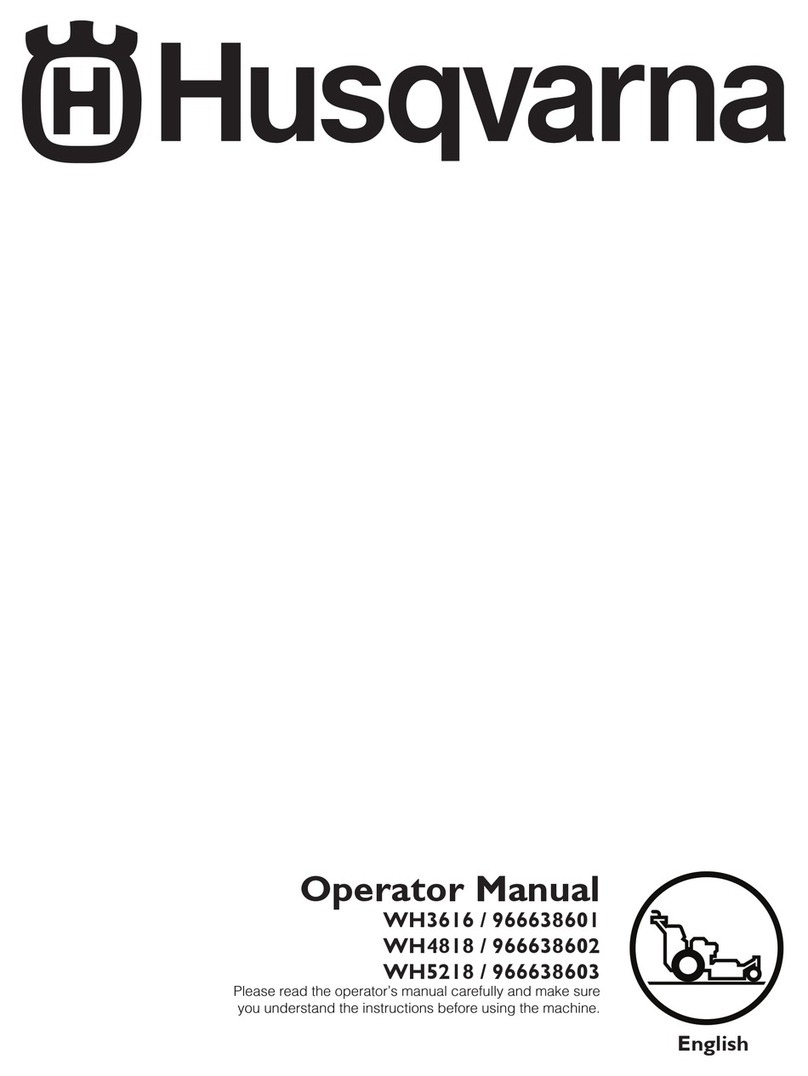 Husqvarna WH3616 / 966638601 Operator's manual