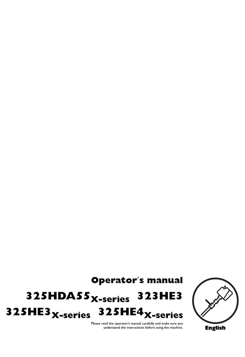 Husqvarna 325HDA55 x-series, 325HE3, 325HE3 x-series, 325HE4... Operator's manual