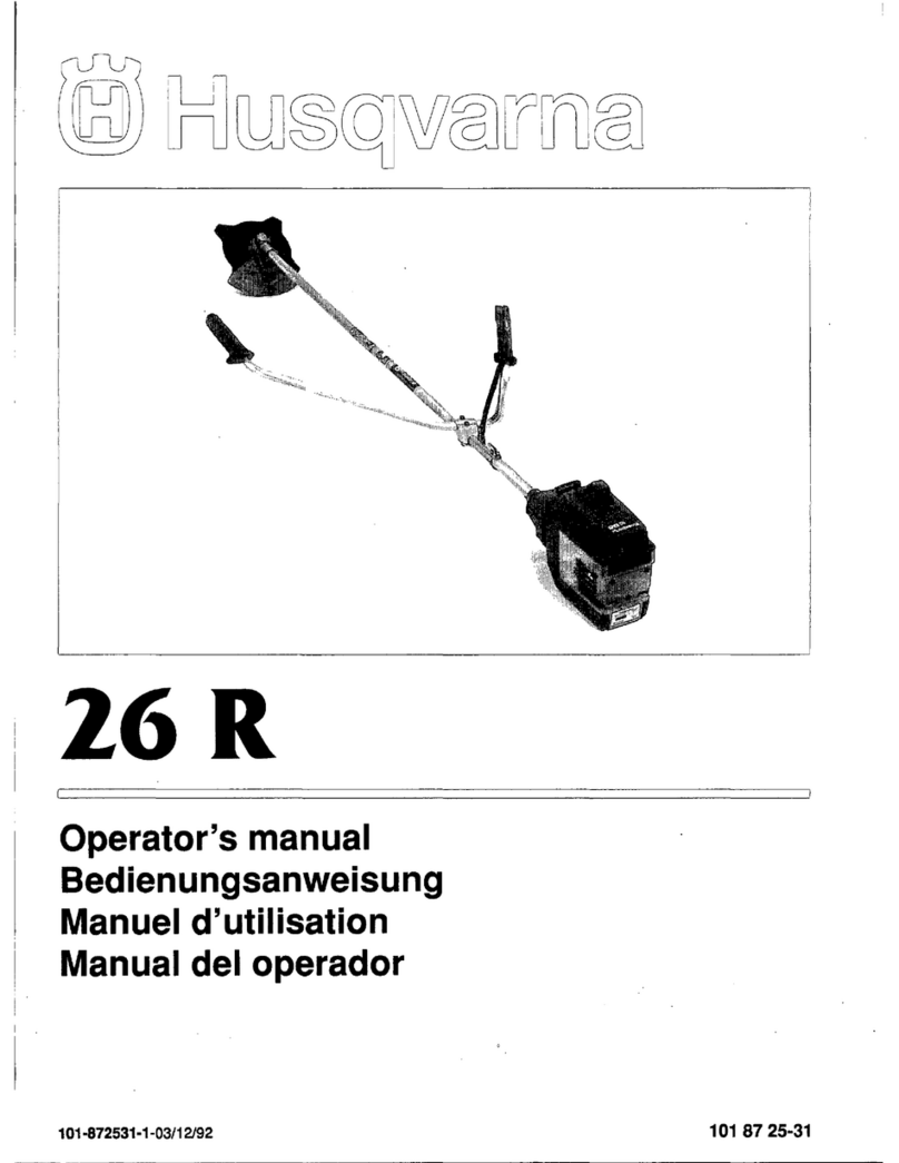 Husqvarna 26 R User manual