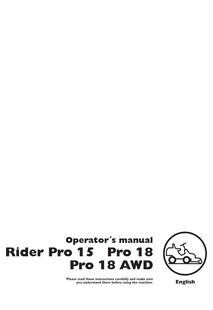 Husqvarna Rider Pro 18 AWD Operator's manual