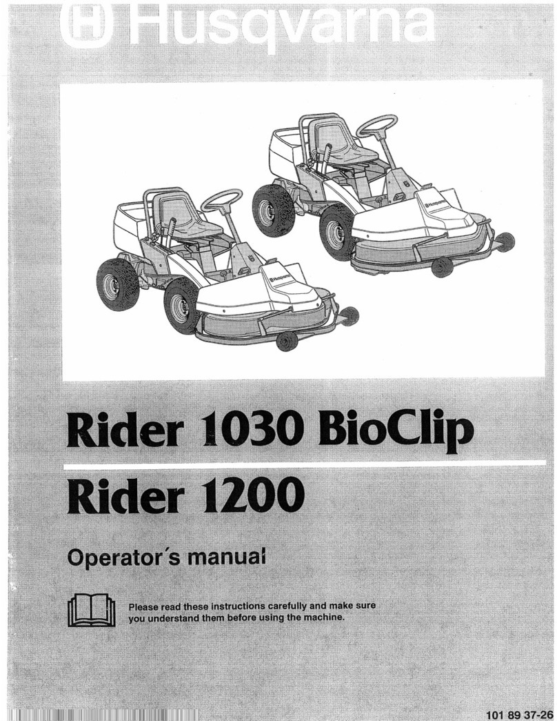Husqvarna RIDER 1030 BIOCLIP Operator's manual
