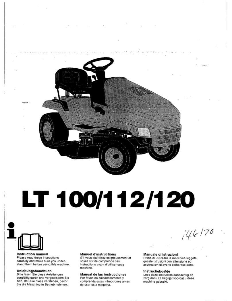 Husqvarna LT100 User manual