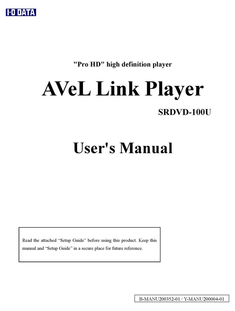 I-O DATA SRDVD-100U user manual