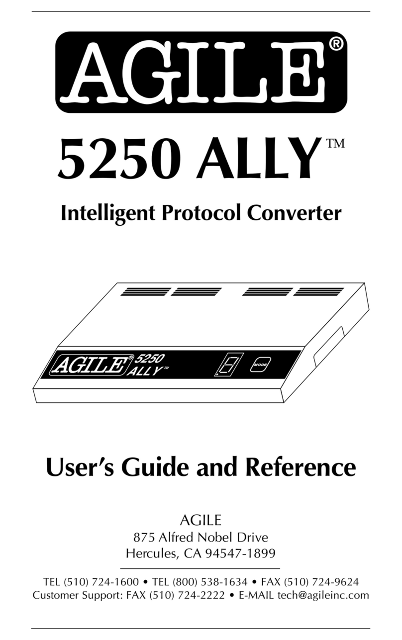 AGILE 5250 ALLY user guide