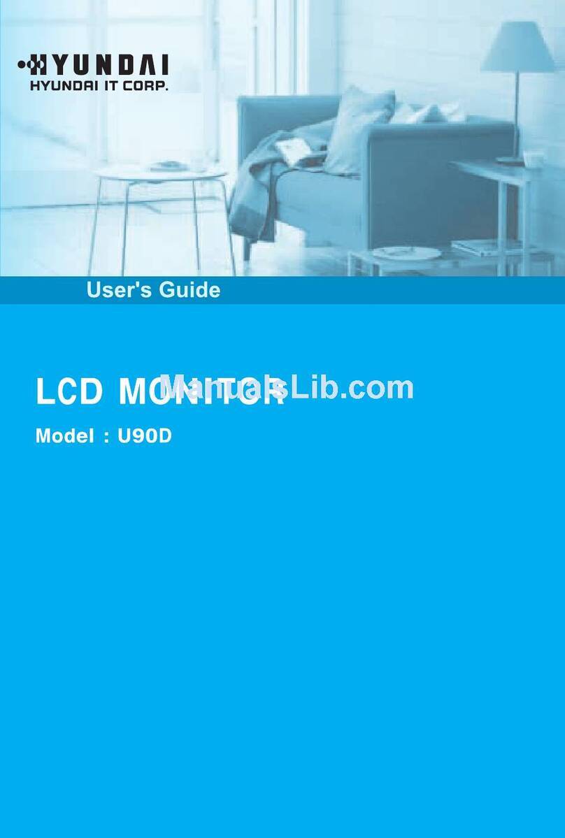 Hyundai LCD Monitor U90D User manual