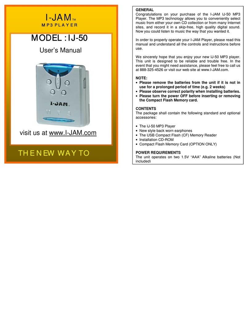 I-JAM Multimedia I-Jam IJ-50 user manual