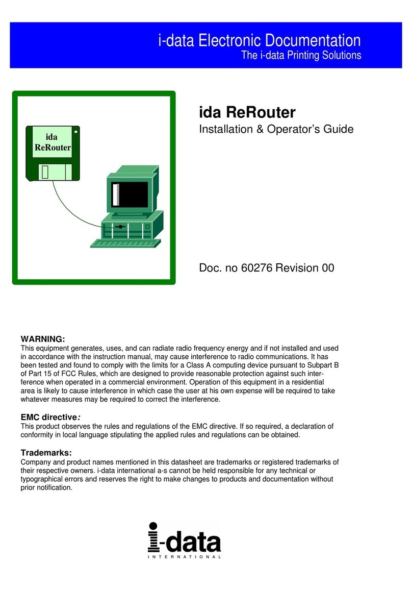 I-Data ReRouter Installation & Operator’s Guide