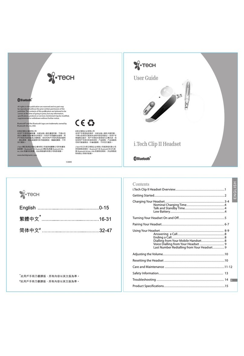 i. Tech Dynamic Clip II User manual