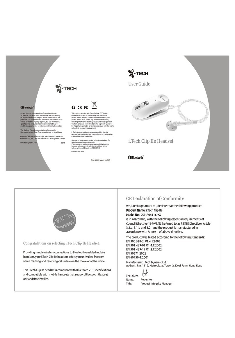 i. Tech Dynamic Clip IIe User manual