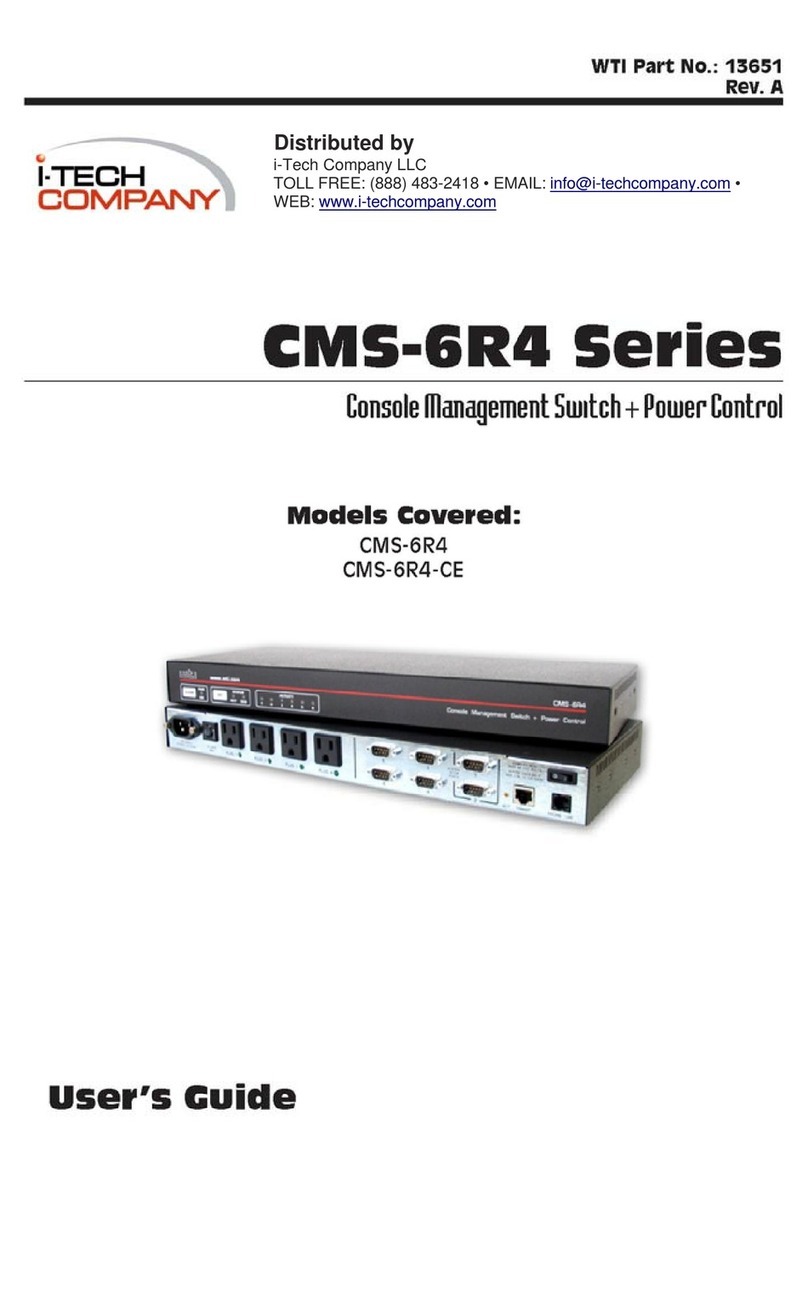 I-Tech CMS-6R4 User manual I-Tech CMS-6R4 User manual