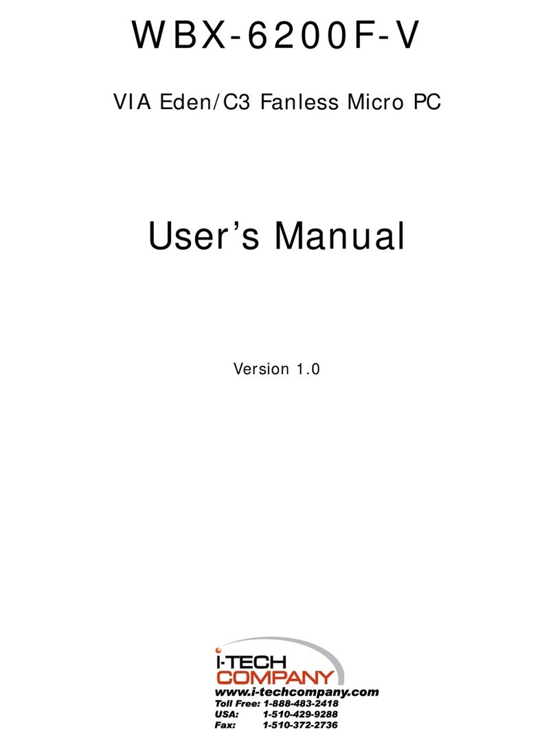 I-Tech WBX-6200F-V User manual