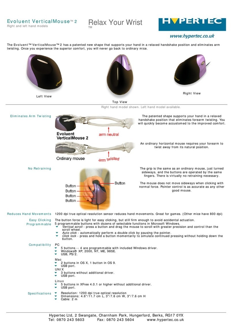Hypertec Vertical Mouse User manual