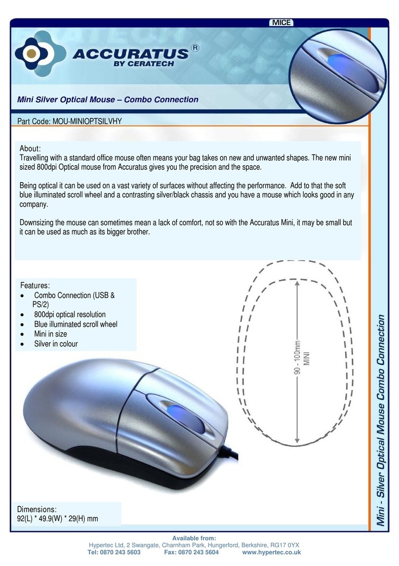 Ceratech Mini Silver Optical Mouse User manual