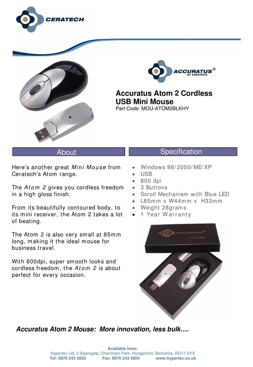 Accuratus MOU-ATOM2BLKHY datasheet