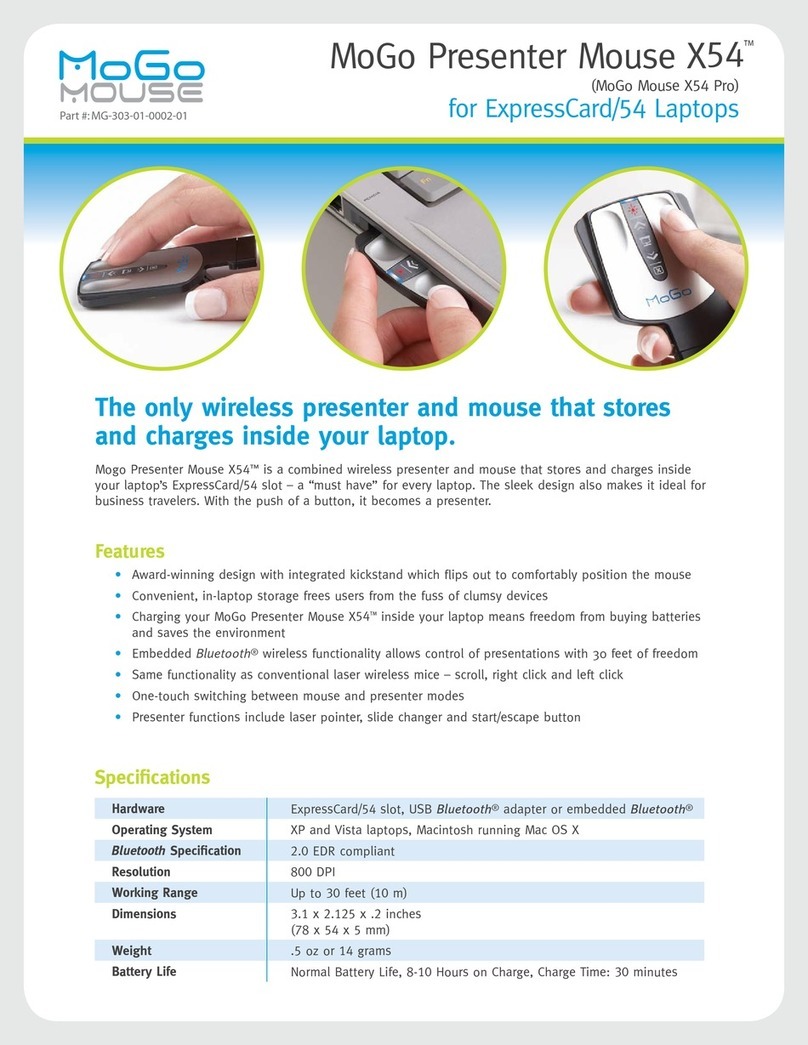 Newton Peripherals MoGo X54 User manual