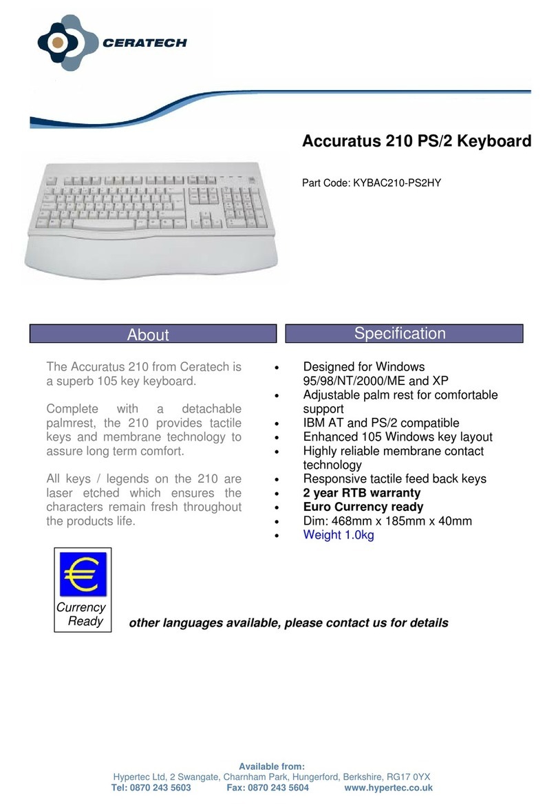 Accuratus KYBAC210-PS2HY datasheet