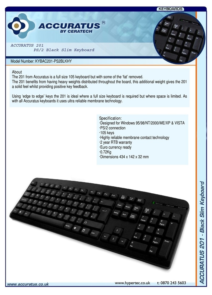 Accuratus KYBAC201-PS2BLKHY datasheet