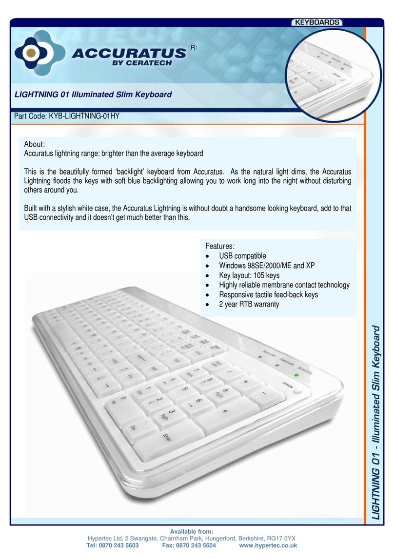 Accuratus KYB-LIGHTNING-01HY datasheet