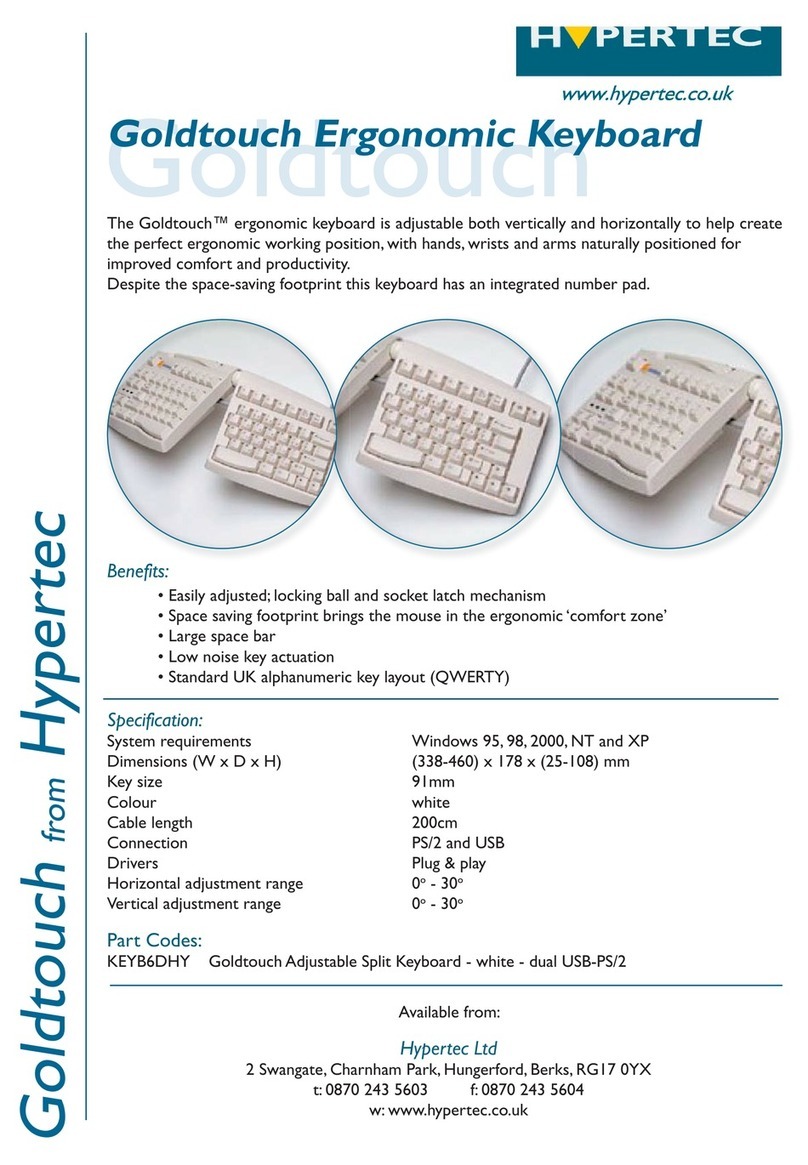 Hypertec Goldtouch KEYB6DHY datasheet