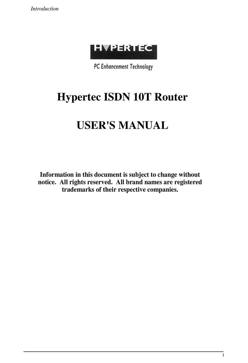 Hypertec ISDN 10T Router user manual