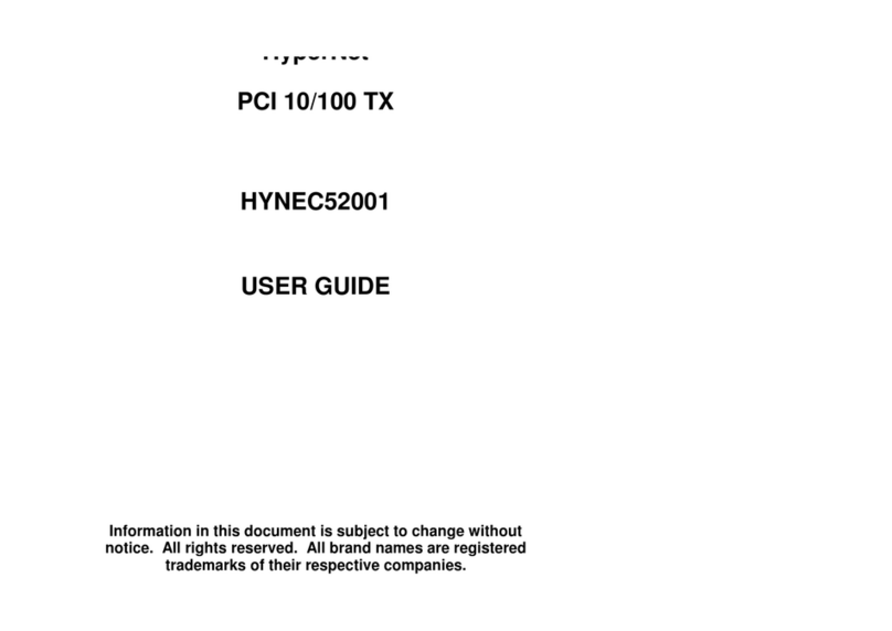 Hypertec PCI 10/100 TX user guide