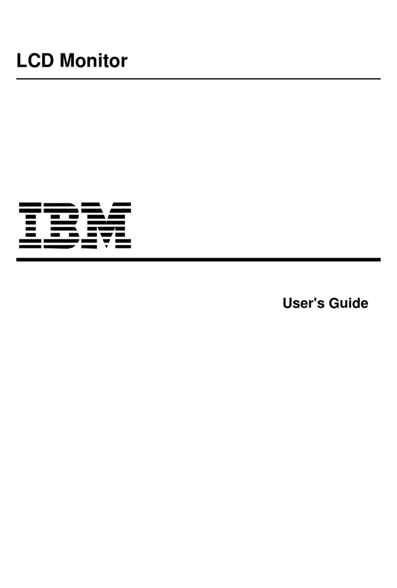 IBM Computer Monitor User manual