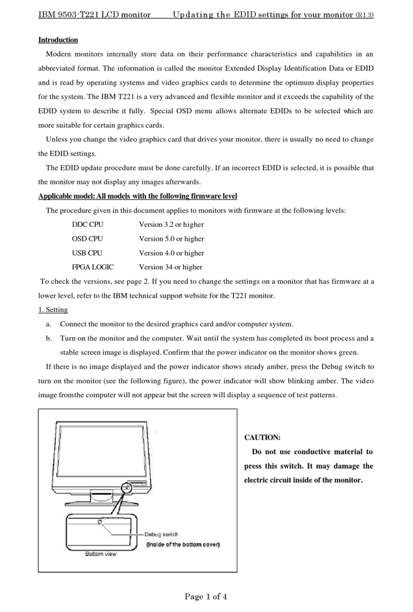 IBM 9503-T221 General instructions