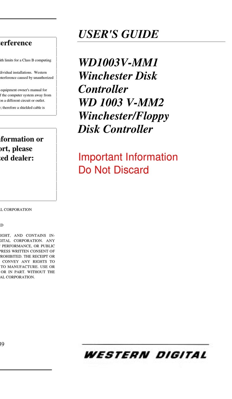Western Digital WD1003V-MM1 user guide