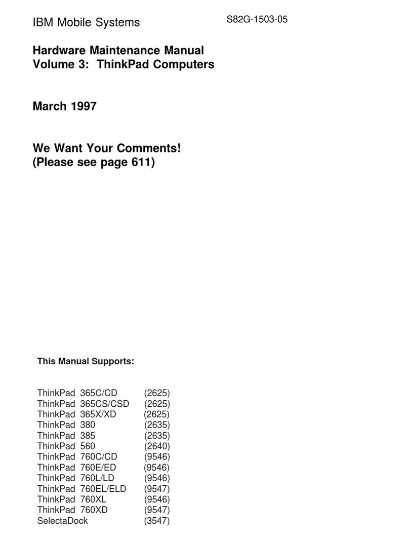 IBM THINKPAD 365C/CD (2625) Owner's manual