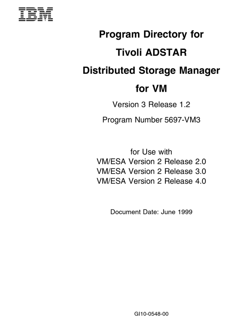 IBM TIVOLI ADSTAR 5697-VM3 user manual