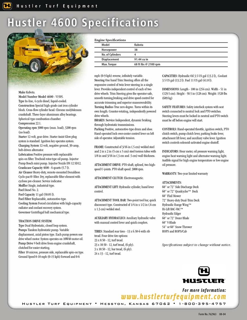 HUSTLER 4600 Specifications