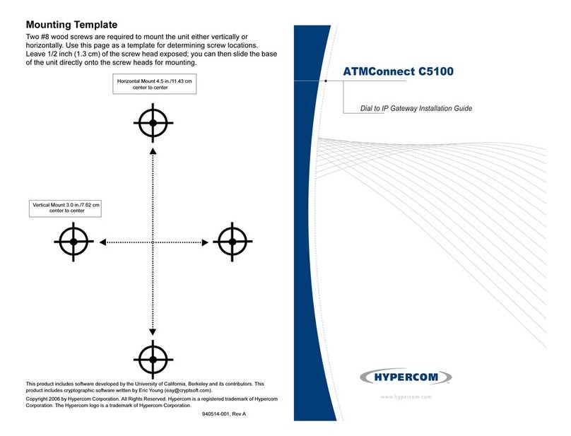 Hypercom ATMConnect C5100 installation guide Hypercom ATMConnect C5100 installation guide