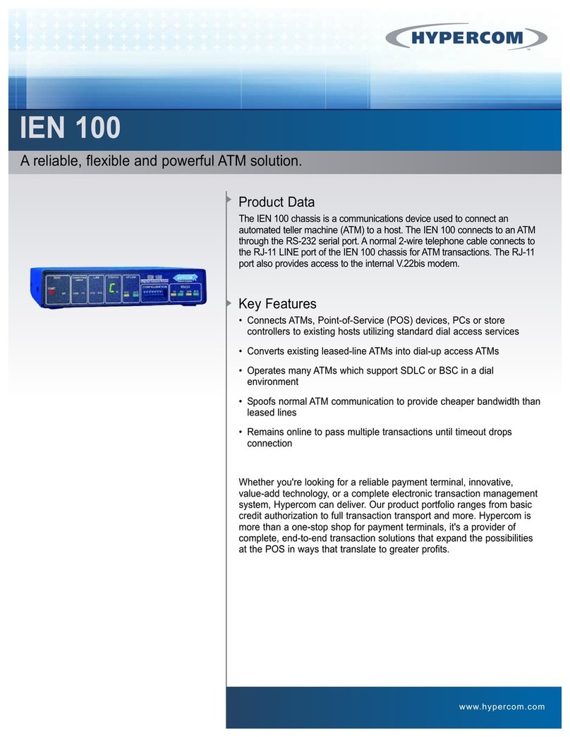 Hypercom IEN 100 Technical specifications