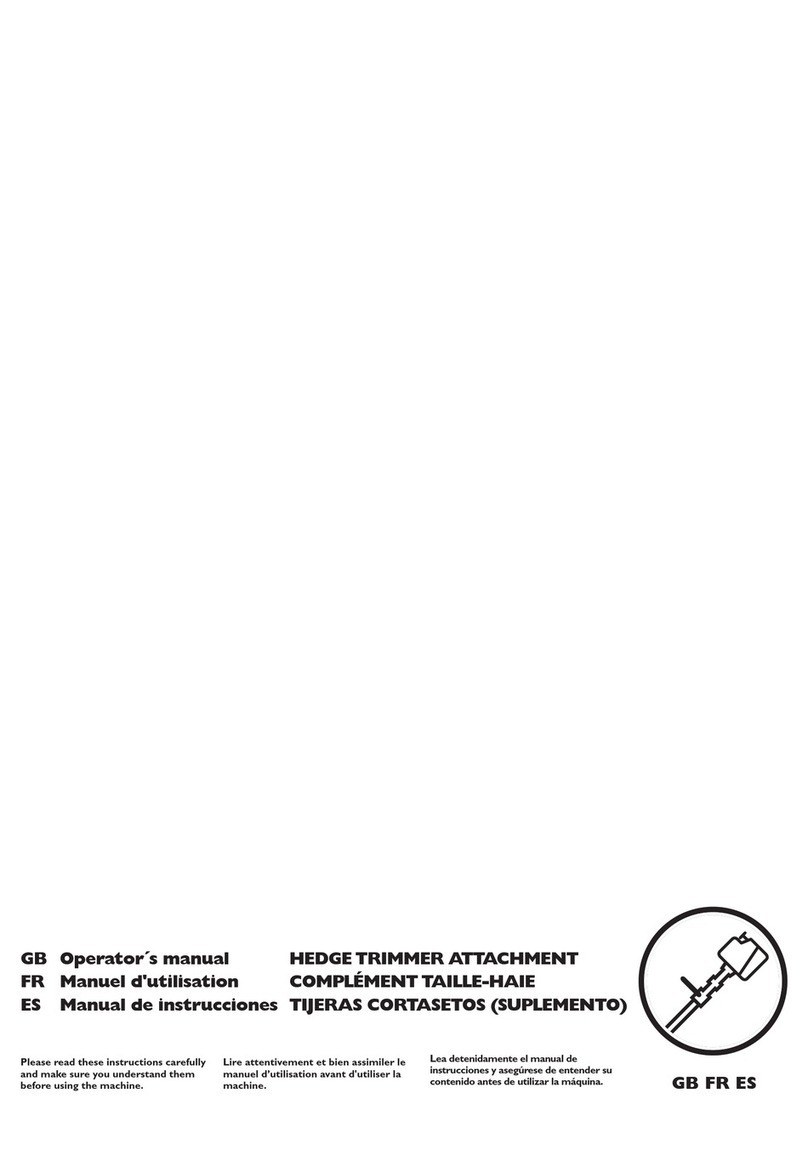 Husqvarna HEDGE TRIMMER ATTACHMENT Operator's manual