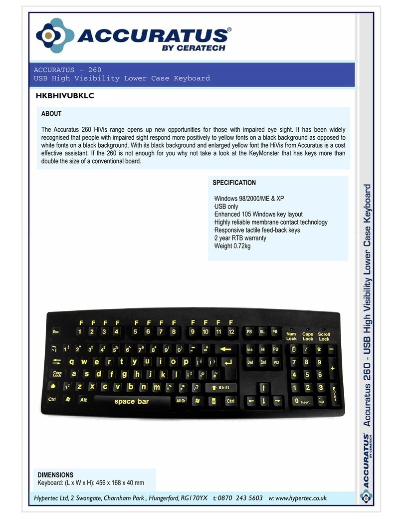 Ceratech ACCURATUS 260 User manual
