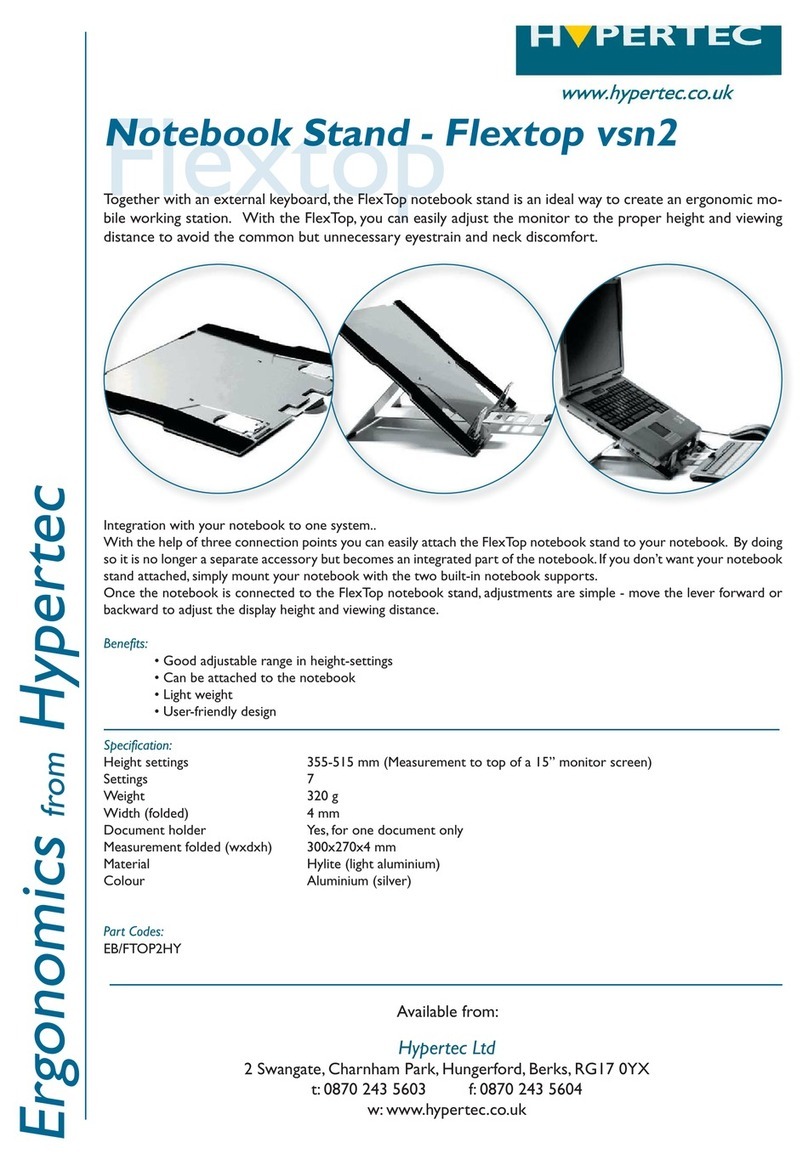 Hypertec Notebook Stand Flextop vsn2 User manual