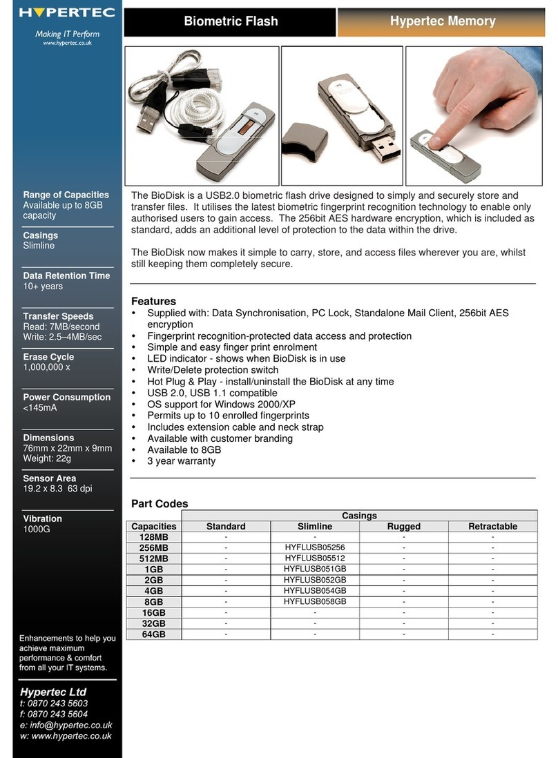 Hypertec HYFLUSB0 datasheet