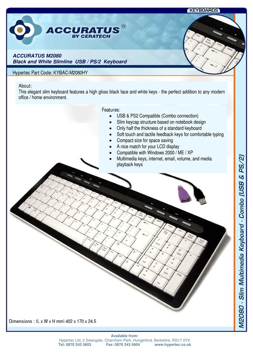 Ceratech ACCURATUS M2080 User manual
