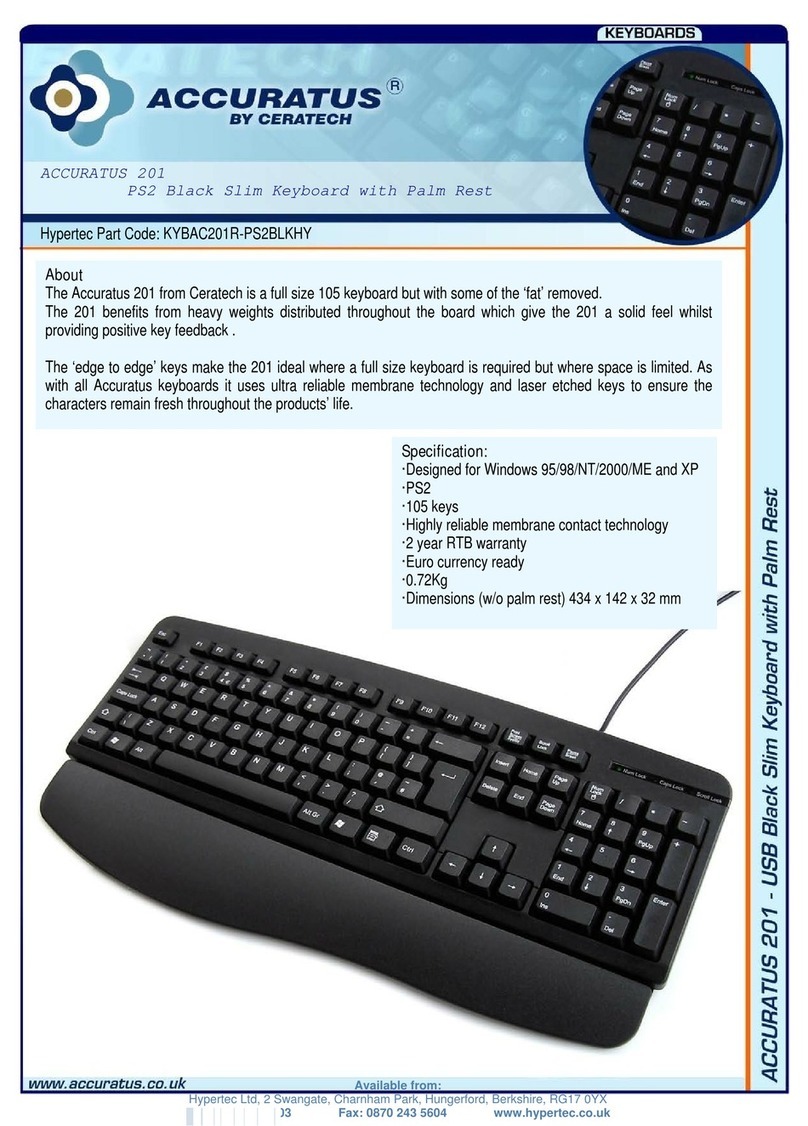 Ceratech Accuratus KYBAC201R-PS2BLKHY specification