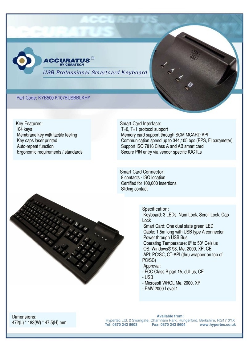 Ceratech Accuratus KYB500-K107BUSBBLKHY User manual