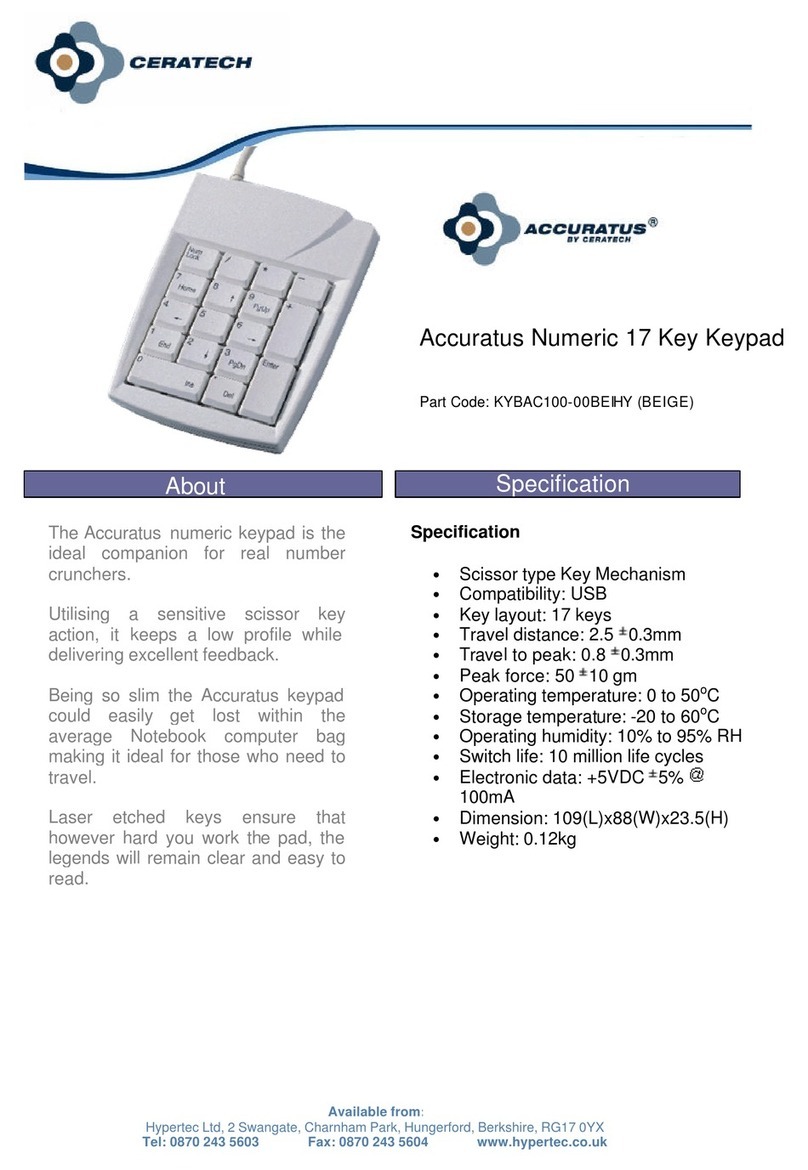 Ceratech Accuratus KYBAC100-00BEIHY (BEIGE) specification