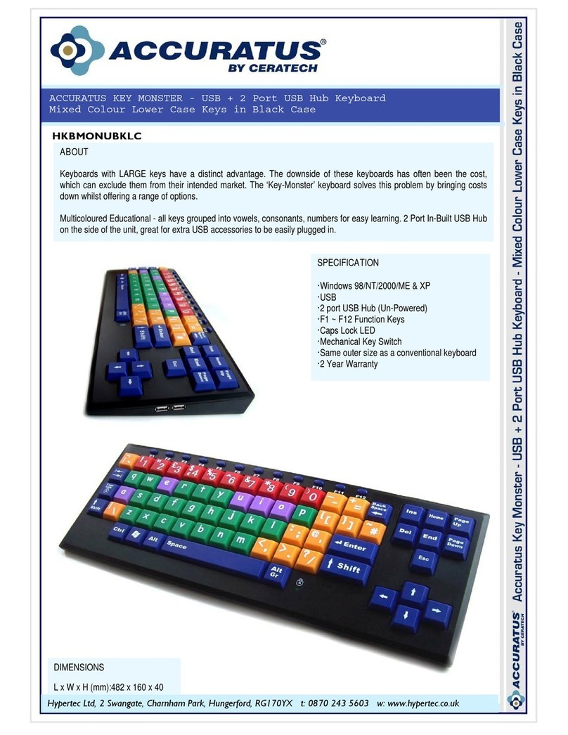 Ceratech ACCURATUS HKBMONUBKLC User manual
