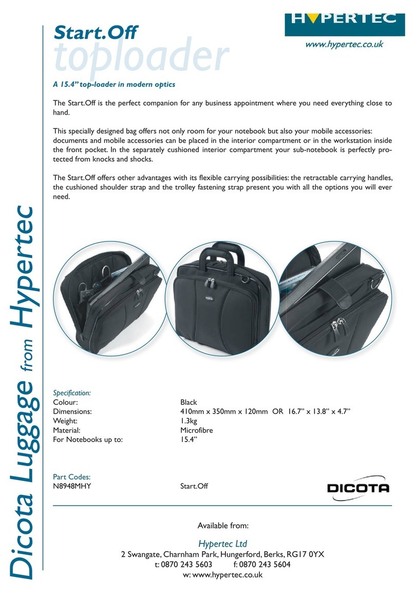 Hypertec Dicota Luggage N8948MHY User manual Hypertec Dicota Luggage N8948MHY User manual