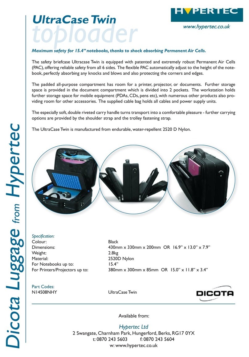 Hypertec Dicota Luggage N14508NHY User manual Hypertec Dicota Luggage N14508NHY User manual